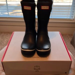 Hunter Blackstrap wedge rain boots